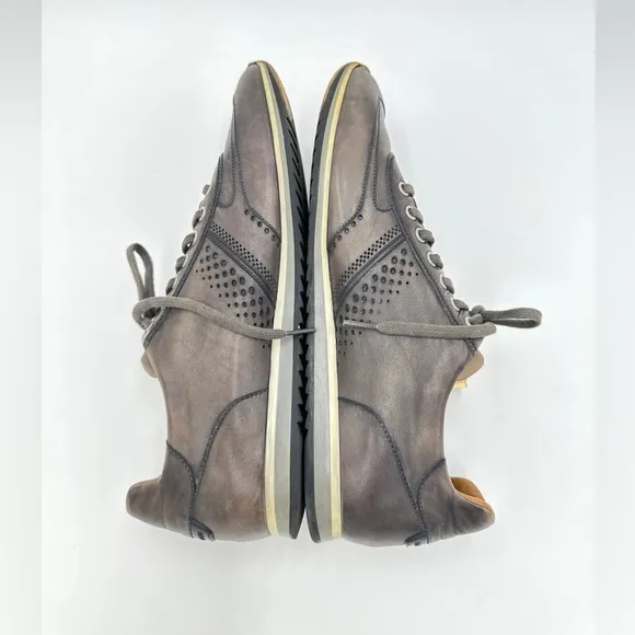 Magnanni Cristian Sneakers Men's 11 M Gray Leather Casual Lace Up Shoes