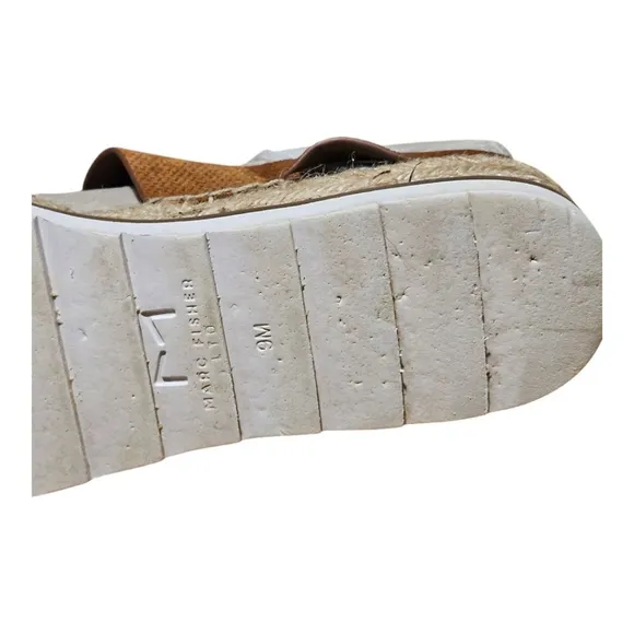 Marc Fisher LTD Brown Espadrille Sandals Size 9M