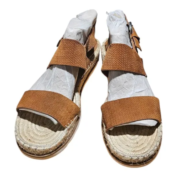 Marc Fisher LTD Brown Espadrille Sandals Size 9M