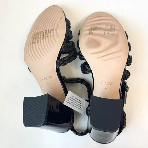 Maryam Nassir Zadeh x J. Crew Black Heeled Sandals