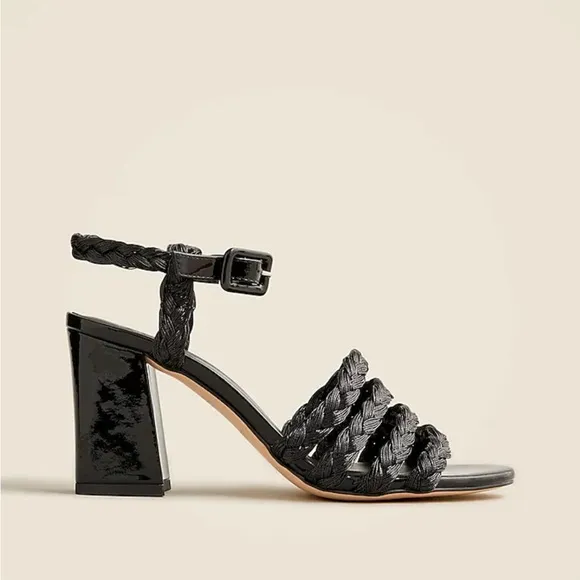 Maryam Nassir Zadeh x J. Crew Black Heeled Sandals