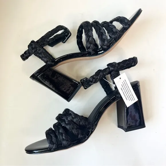 Maryam Nassir Zadeh x J. Crew Black Heeled Sandals