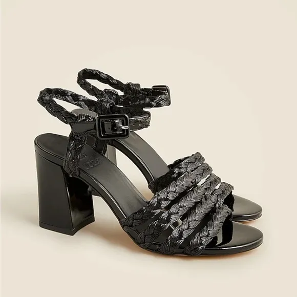 Maryam Nassir Zadeh x J. Crew Black Heeled Sandals