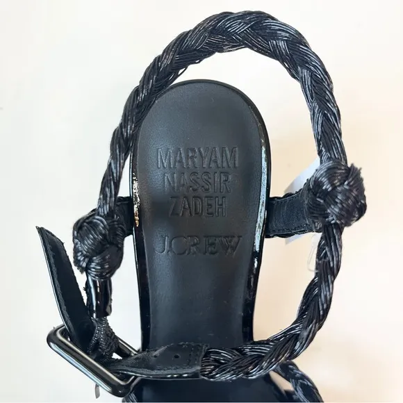 Maryam Nassir Zadeh x J. Crew Black Heeled Sandals