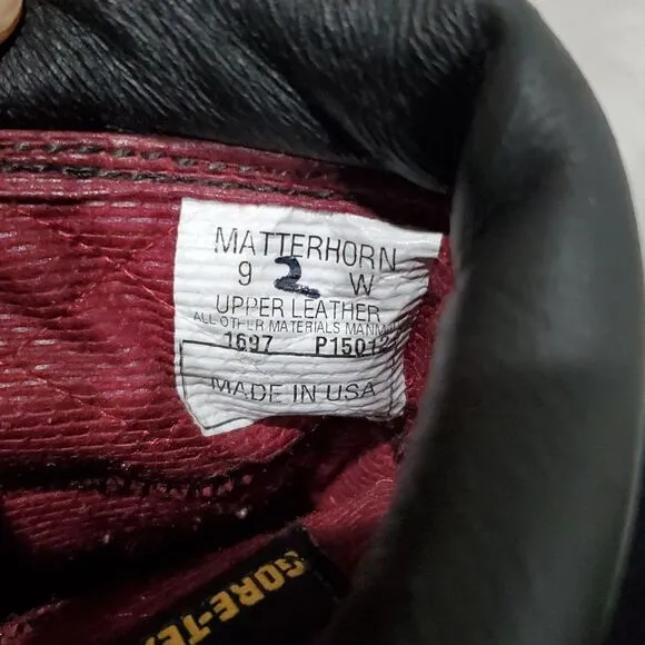 Matterhorn 1697 Steel Toe Goretex Leather Work Boots Made in USA Size