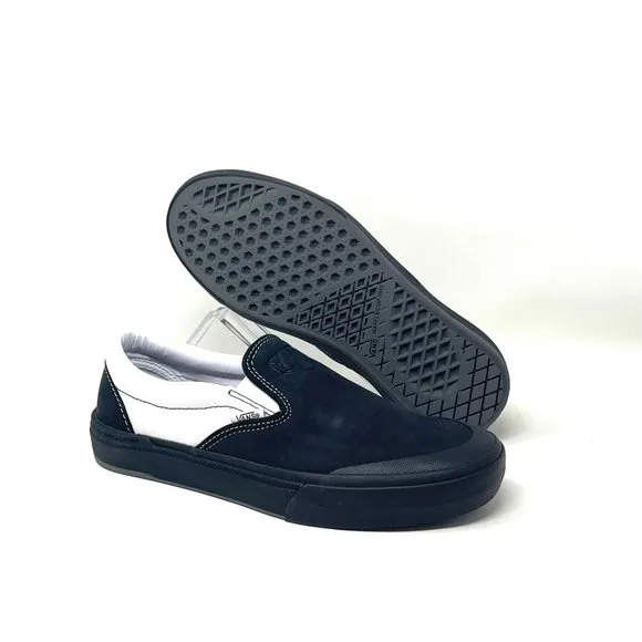 💖MEGA SALE💖VANS Bmx Slip On  Skate Dak Black White    SB Womens VN0A5HEY39M