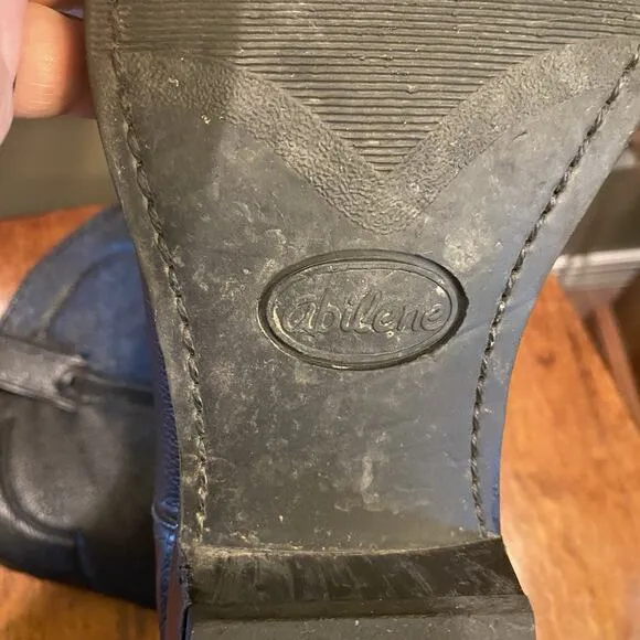 Men’s Abilene Cowboy Boots Black Sz 12EE