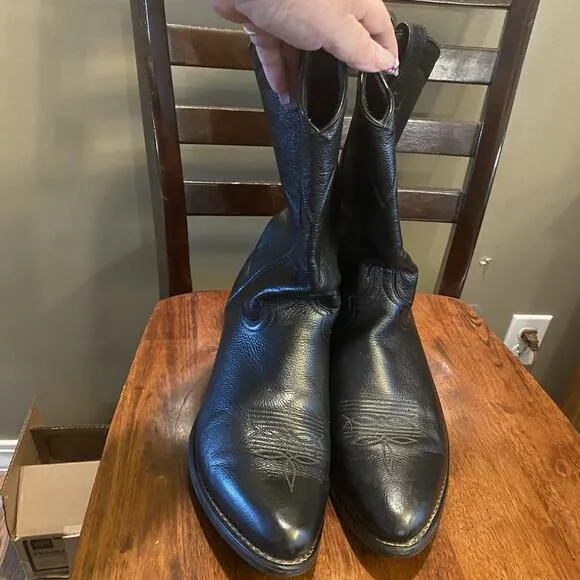 Men’s Abilene Cowboy Boots Black Sz 12EE