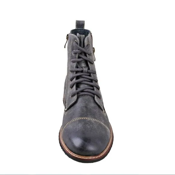 Mens Ankle Boots, Combat, Lace Up Ferro Aldo, Size 10.5