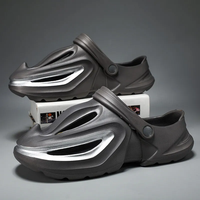 men's beach shoes, men's shark sandals, men's bath shoes, men's sandals