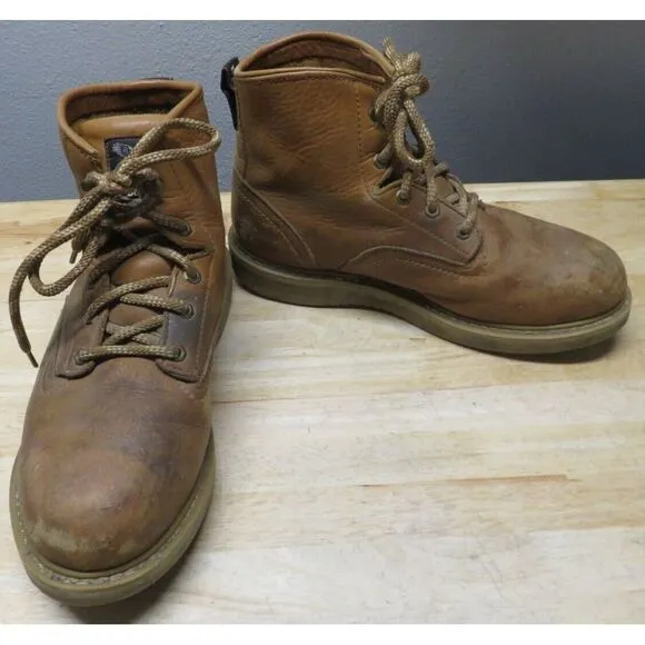 Mens Georgia 6'' Barracuda Brown Wedge‎ Steel Toe Work Boots G6342 Size 12 M