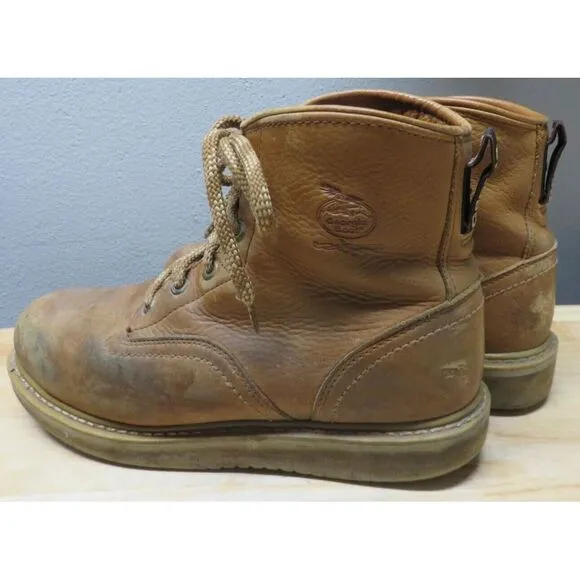 Mens Georgia 6'' Barracuda Brown Wedge‎ Steel Toe Work Boots G6342 Size 12 M