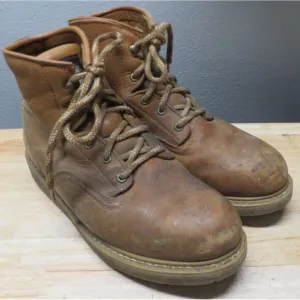 Mens Georgia 6'' Barracuda Brown Wedge‎ Steel Toe Work Boots G6342 Size 12 M