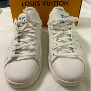 Men’s LOUIS VUITTON LV Luxembourg Samothrace Sneakers 'White with Blue' Size 7.5