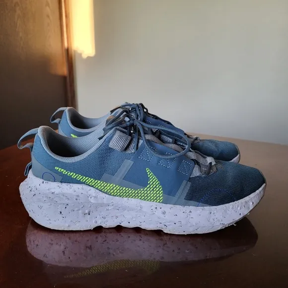 Men's Nike Crater Impact SE Ash Green Volt 2022 Sneakers DJ6308-002 Size 10.5