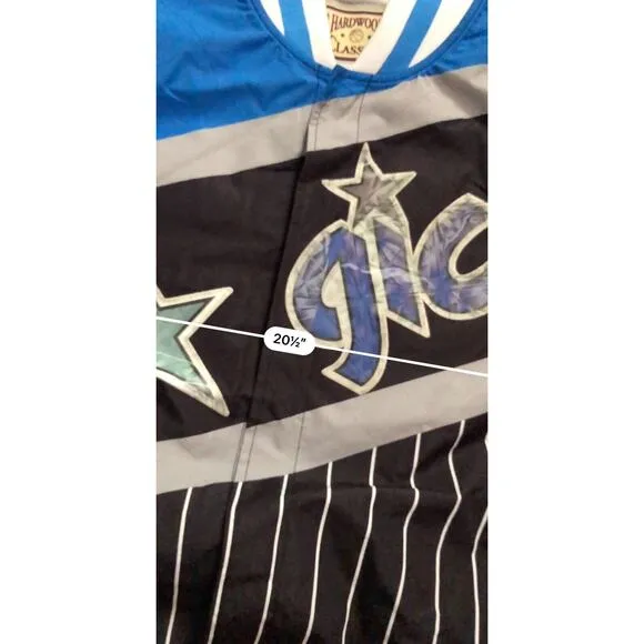Men's Orlando Magic Mitchell &amp; Ness Black Hardwood Classics 75th Anniversary Set