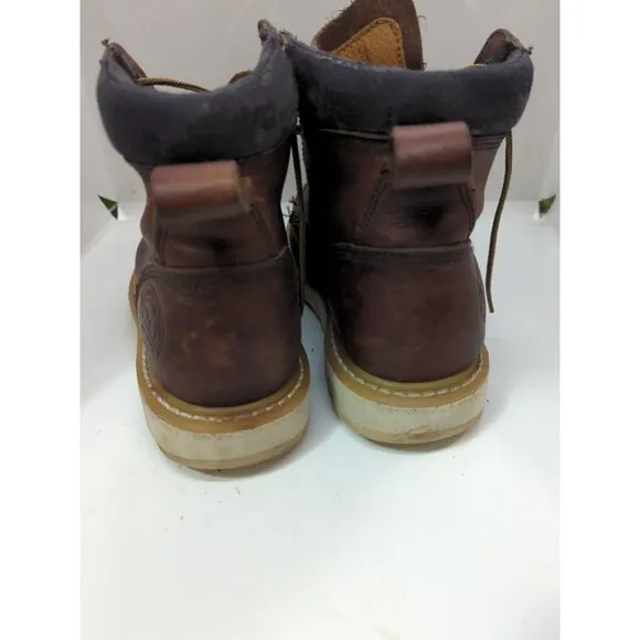 Men’s Red Wing Irish Setter Ashby Work Boots Steel Toe Leather Brown Size 7