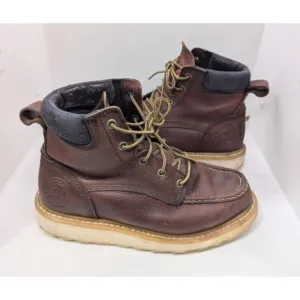 Men’s Red Wing Irish Setter Ashby Work Boots Steel Toe Leather Brown Size 7