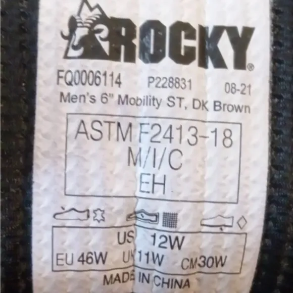 Men’s Rocky Work Boots