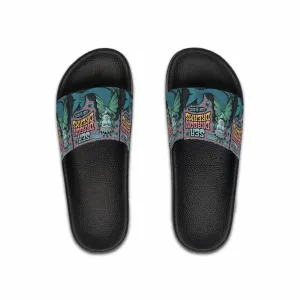 Men's Slide Sandals - Sea Dragon Dreams Merman