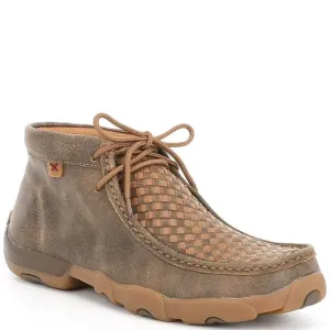 Men’s Twisted X Driving Woven Moccasin Lace Up Boots Size 9.5