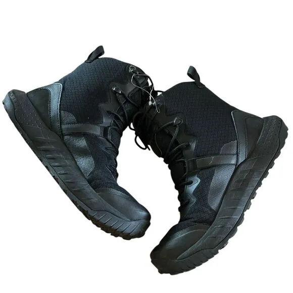 Men's Under Armour Micro G Valsetz Mid Tactical Boots 'Black' 3023743 001 Size 9