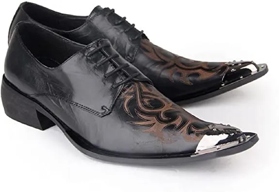 Men's Western Derby Metal Tip