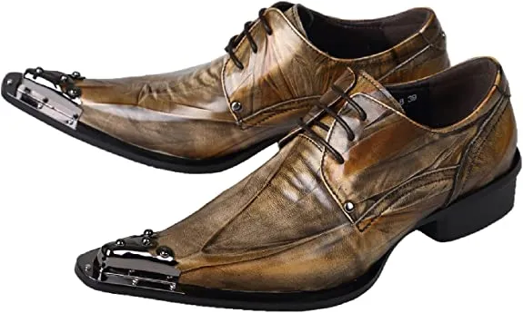 Men's Western Derby Metal Tip