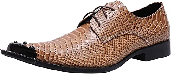 Men's Western Derby Metal Tip