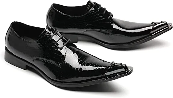 Men's Western Derby Metal Tip