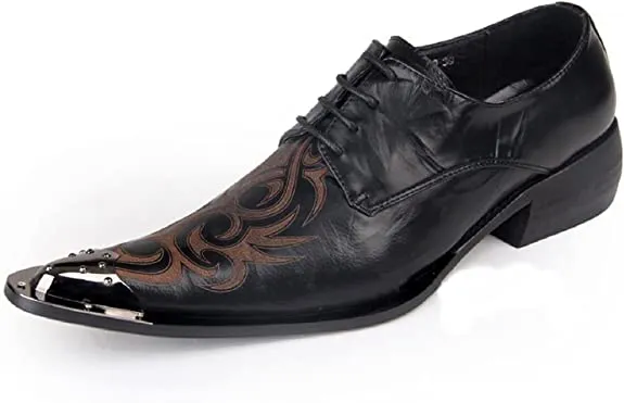 Men's Western Derby Metal Tip