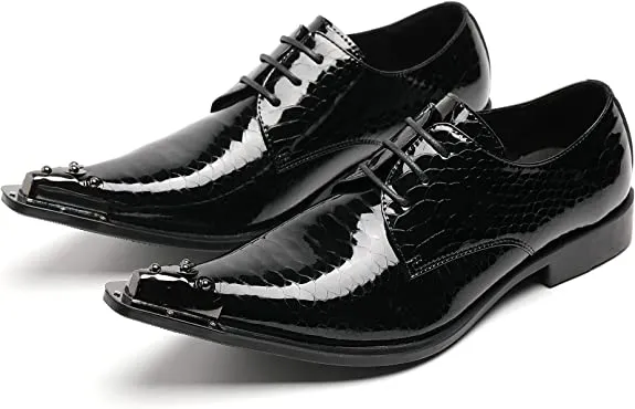 Men's Western Derby Metal Tip