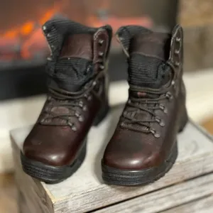 Men's Work Boots Size 9W Rocky Mobilite Steel Toe Brown Leather. Womens Size 10W