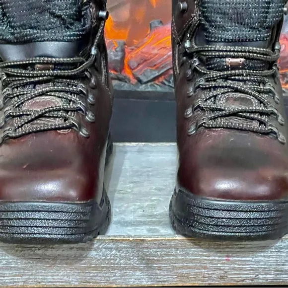 Men's Work Boots Size 9W Rocky Mobilite Steel Toe Brown Leather. Womens Size 10W
