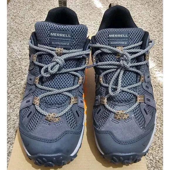 Merrell Alverstone 2 Mens Hiking Trial‎ Shoes Granite Size 8 J037131