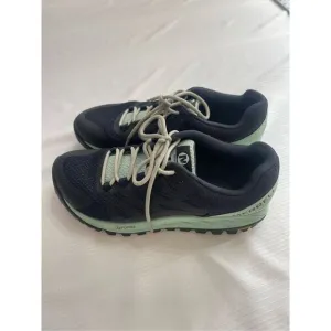 Merrell Antora 2 WOMENS Blue Green Lace Up Hiking Trail Running Shoes SIZE 6.5 6