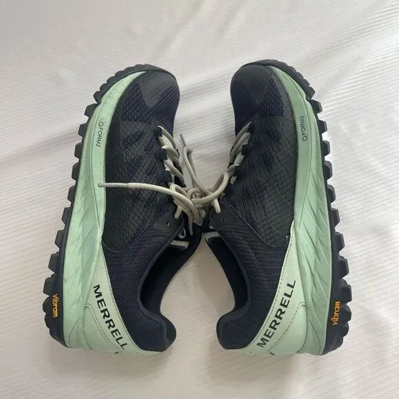 Merrell Antora 2 WOMENS Blue Green Lace Up Hiking Trail Running Shoes SIZE 6.5 6