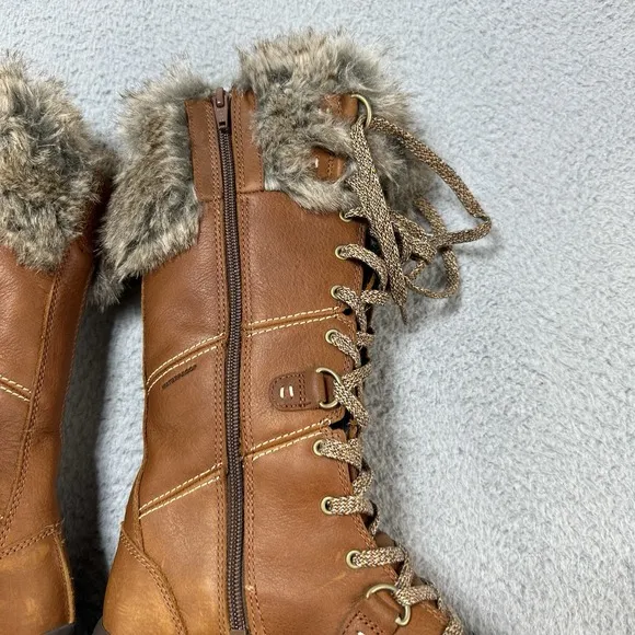 Merrell Boots Womens 7.5 Snowcreek Tall Polar Waterproof Brown Mid-Calf J001812