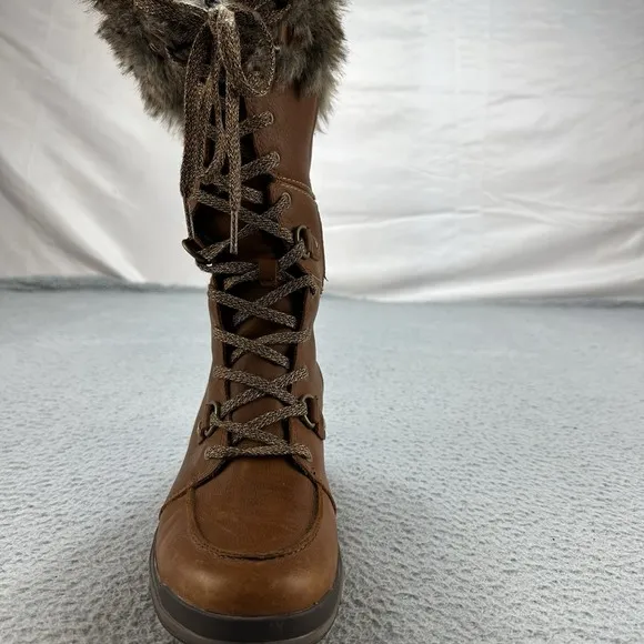Merrell Boots Womens 7.5 Snowcreek Tall Polar Waterproof Brown Mid-Calf J001812