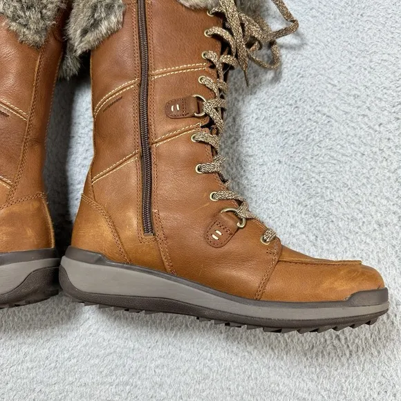 Merrell Boots Womens 7.5 Snowcreek Tall Polar Waterproof Brown Mid-Calf J001812