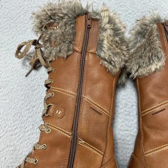 Merrell Boots Womens 7.5 Snowcreek Tall Polar Waterproof Brown Mid-Calf J001812