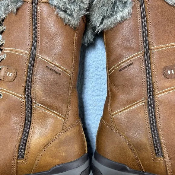 Merrell Boots Womens 7.5 Snowcreek Tall Polar Waterproof Brown Mid-Calf J001812