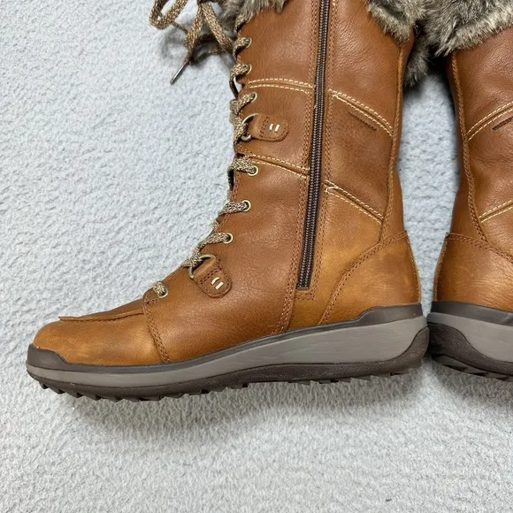 Merrell Boots Womens 7.5 Snowcreek Tall Polar Waterproof Brown Mid-Calf J001812