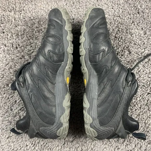 Merrell Cham 7 Slam Luna LTR Mens 11.5 Black Leather Hiking Shoes Men’s 13