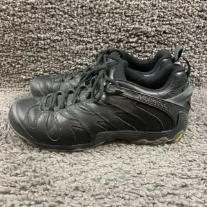Merrell Cham 7 Slam Luna LTR Mens 11.5 Black Leather Hiking Shoes Men’s 13