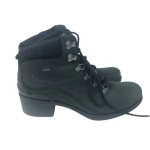 Merrell Chateau Mid Lace Waterproof Leather Boots Black Women's Size 11