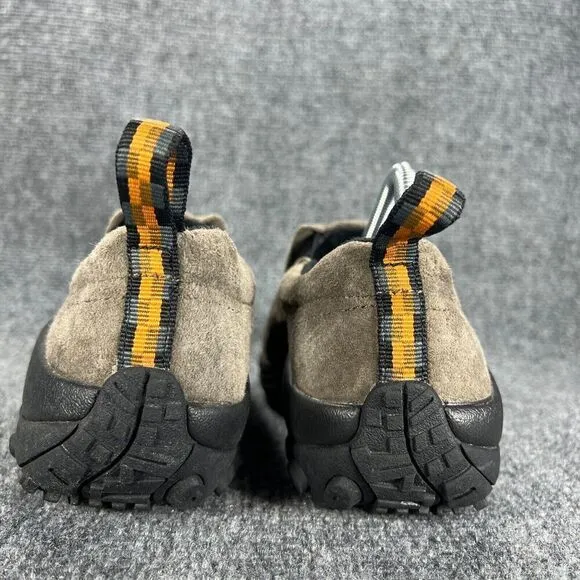 Merrell Jungle Moc Slip On Shoes Mens 8 Gray Gunsmoke Suede Hiking Trail Comfort