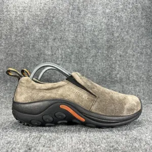 Merrell Jungle Moc Slip On Shoes Mens 8 Gray Gunsmoke Suede Hiking Trail Comfort