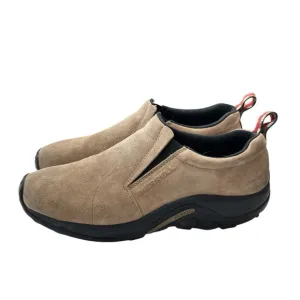 Merrell Jungle Moc Tan Suede Slip-On Shoes Men's Size 11.5 Rugged Sole Hiking