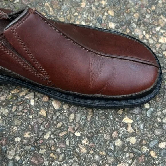 Merrell Men's Zen Redwood  Brown Leather Slip On Comfort Shoes  Size 10.5
